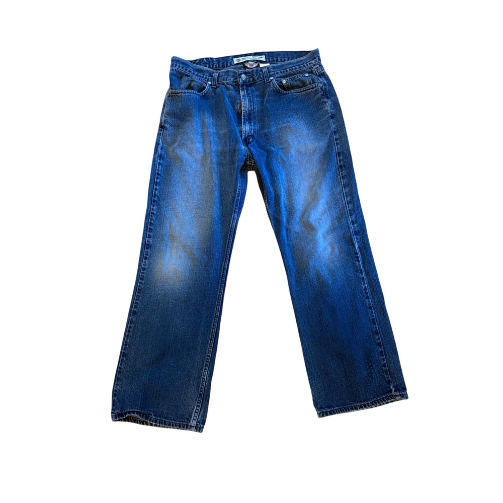 Harley Davidson Men's Jeans‎ 36x30 Blue Denim Regular Fit MotorClothes